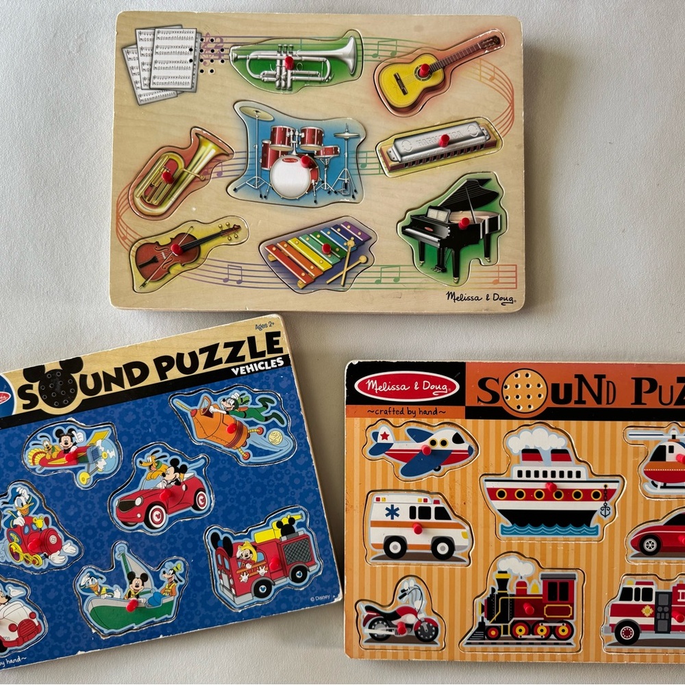 Melissa & Doug Musical Instruments Sound Puzzle